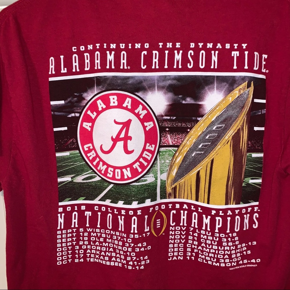 Alabama crimson tide national championship tshirt